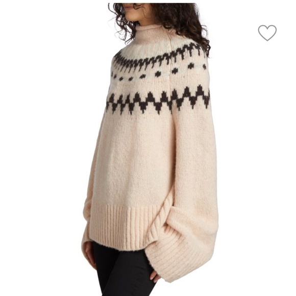 A.L.C. Ruby Oversized Fair Isle Sweater Size L, excellent condition - Picture 2 of 3